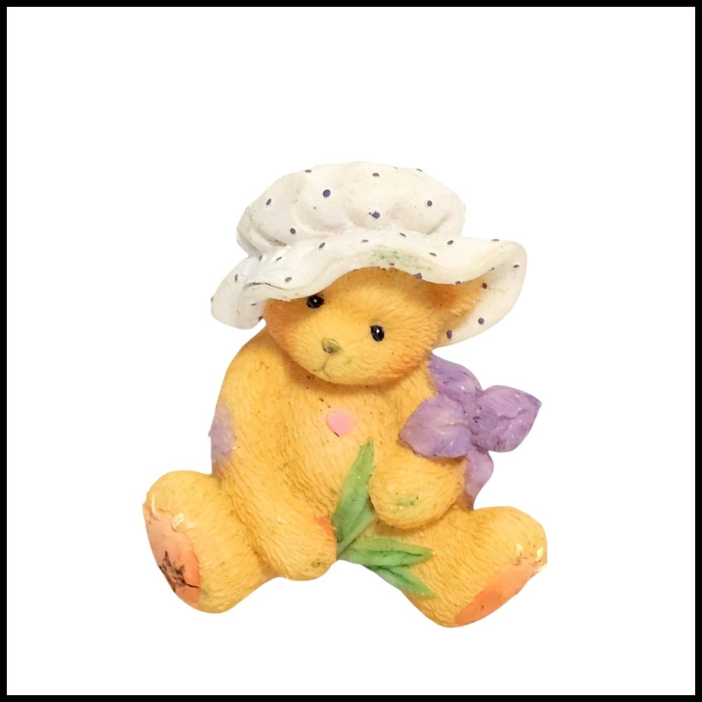 Teddy‎ Bear Pin Brooch Figurine Hat Flower Lapel Cute Kawaii Women's